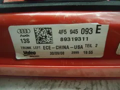 Фонарь крышки багажника левый Audi A6, 2009 г.