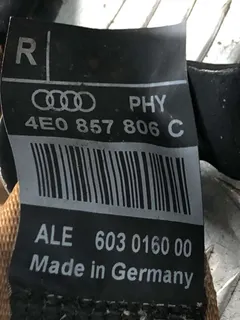 Ремень безопасности задний правый Audi A8, 2007 г.