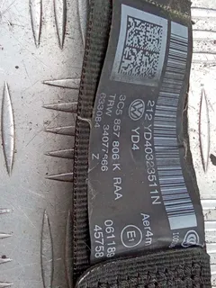 Ремень безопасности задний правый Volkswagen Passat, 2011 г.