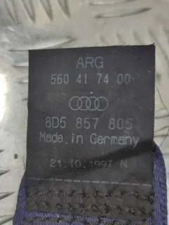 Ремень безопасности задний левый Audi A4, 1997 г.