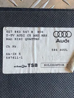 Пол багажника Audi A6 allroad, 2002 г.