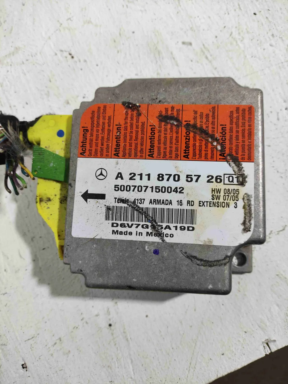Блок AirBag Mercedes-Benz E-Класс, 2003 г.